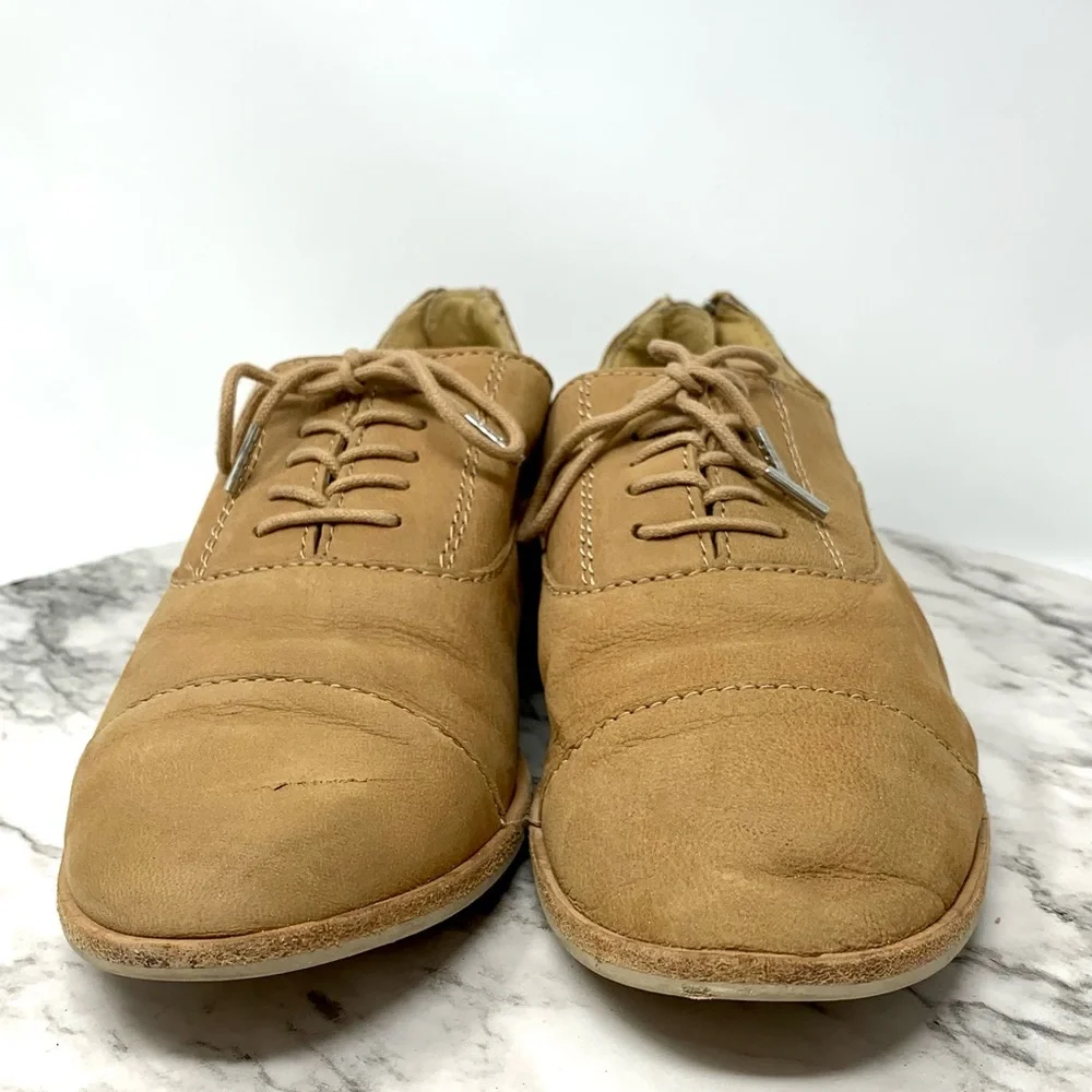 Dolce Vita Polo Lace Up Nubuck Oxford Brogues 6.5 Classic Preppy Academia - Picture 4 of 15